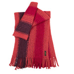 Warmer Alpaka Schal für Damen in verschiedenen Rottönen - gefertigt von Alpakin