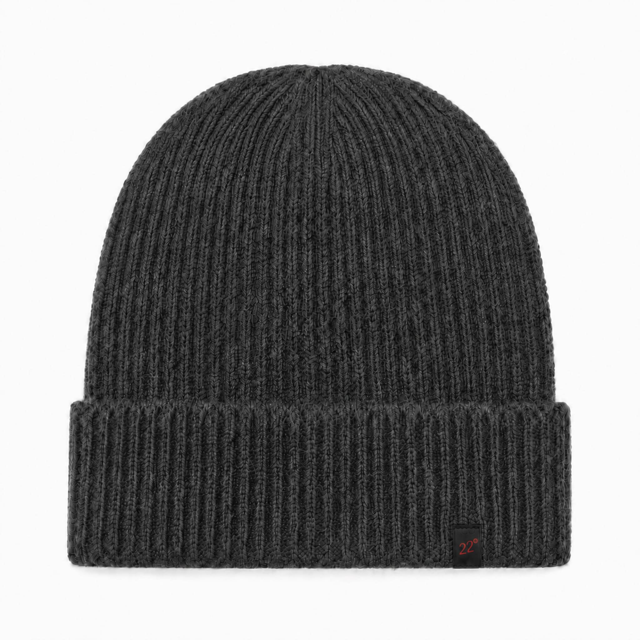 Winddichter Alpaka Beanie für kalte Wintertage in Farbe Holzkohle oder Melange