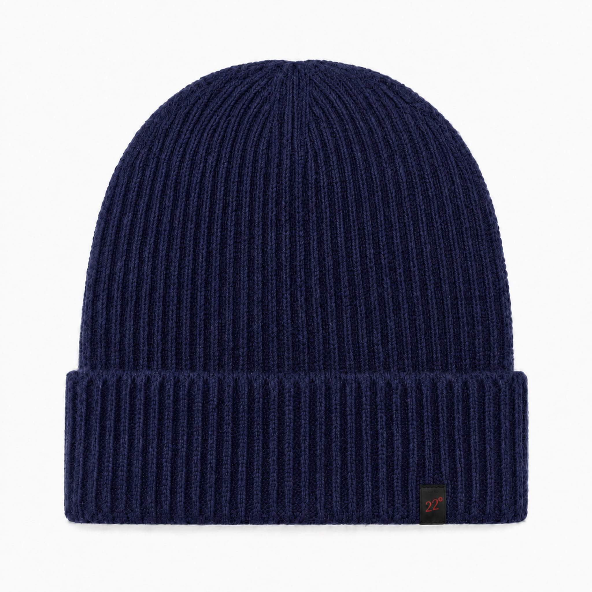 Beanie Wintermütze aus Alpakawolle in Dunkelblau