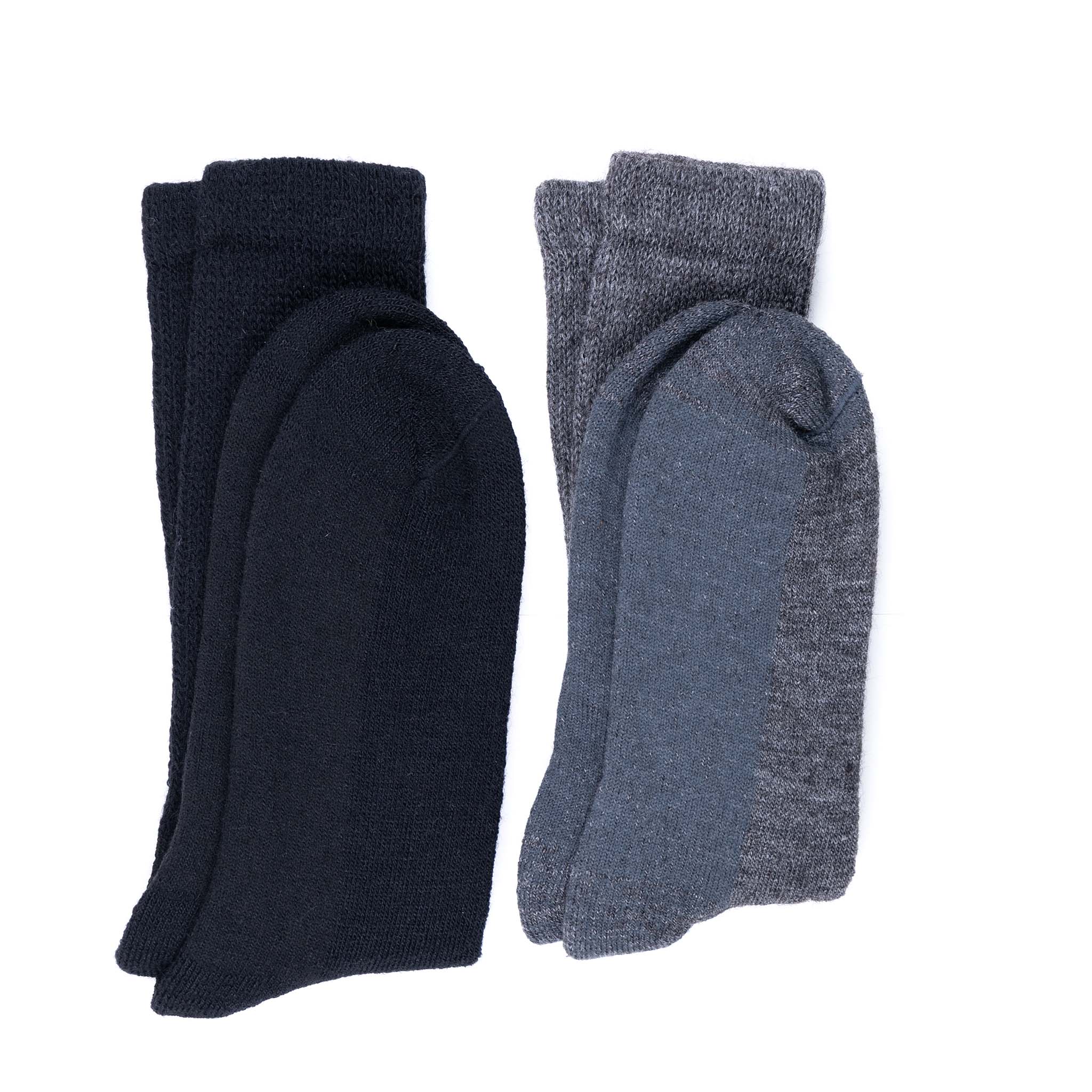 Alpaka Diabetikersocknen ohne Einschneiden in zwei Farben verfügbar