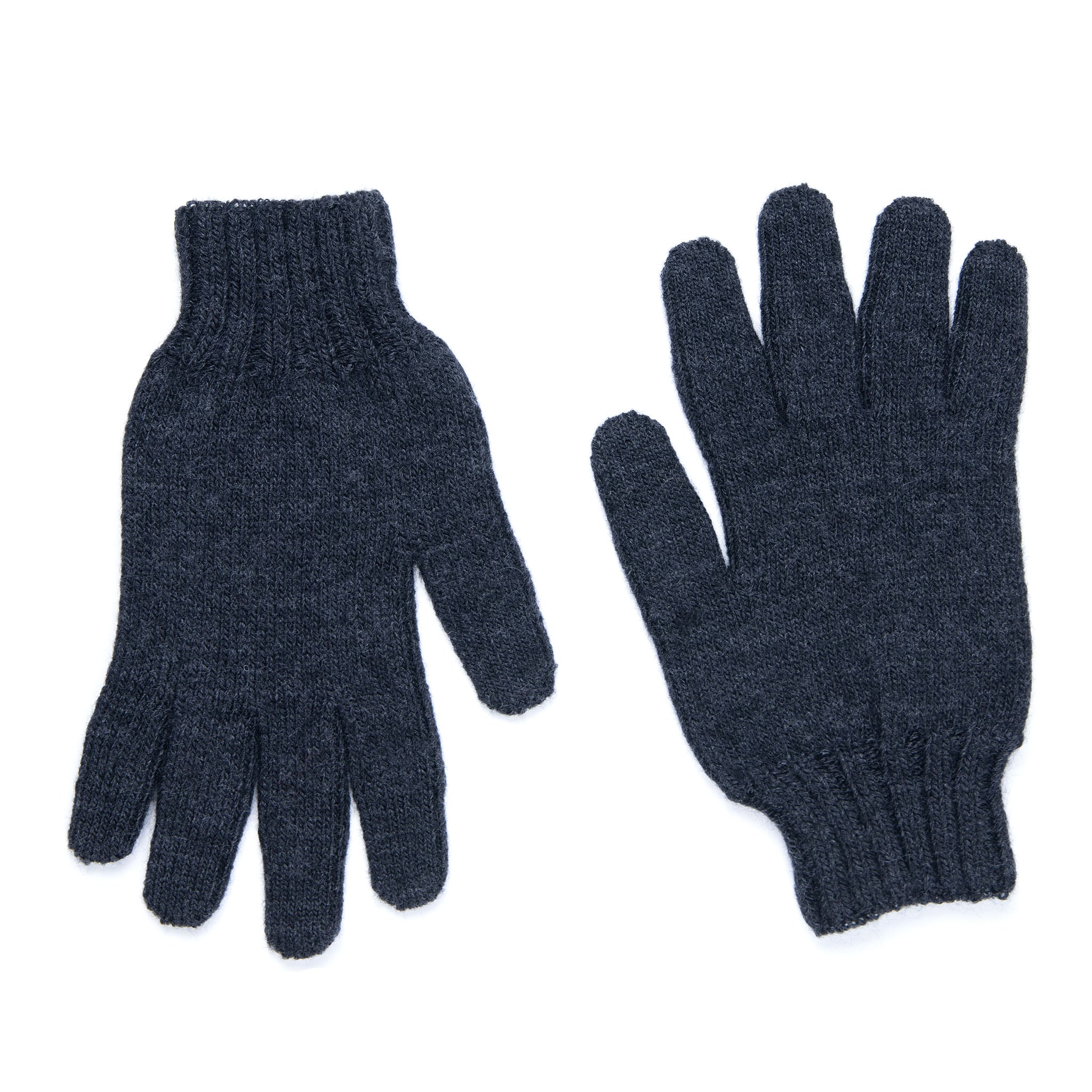 Alpaka Handschuhe von Alpakin in Farbe Holzkohle, aus feinster Babyalpaka Wolle