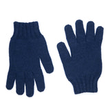 Dunkelblaue Alpaka Handschuhe mit Drytex für eine perfekte Passform für Größe S-XL