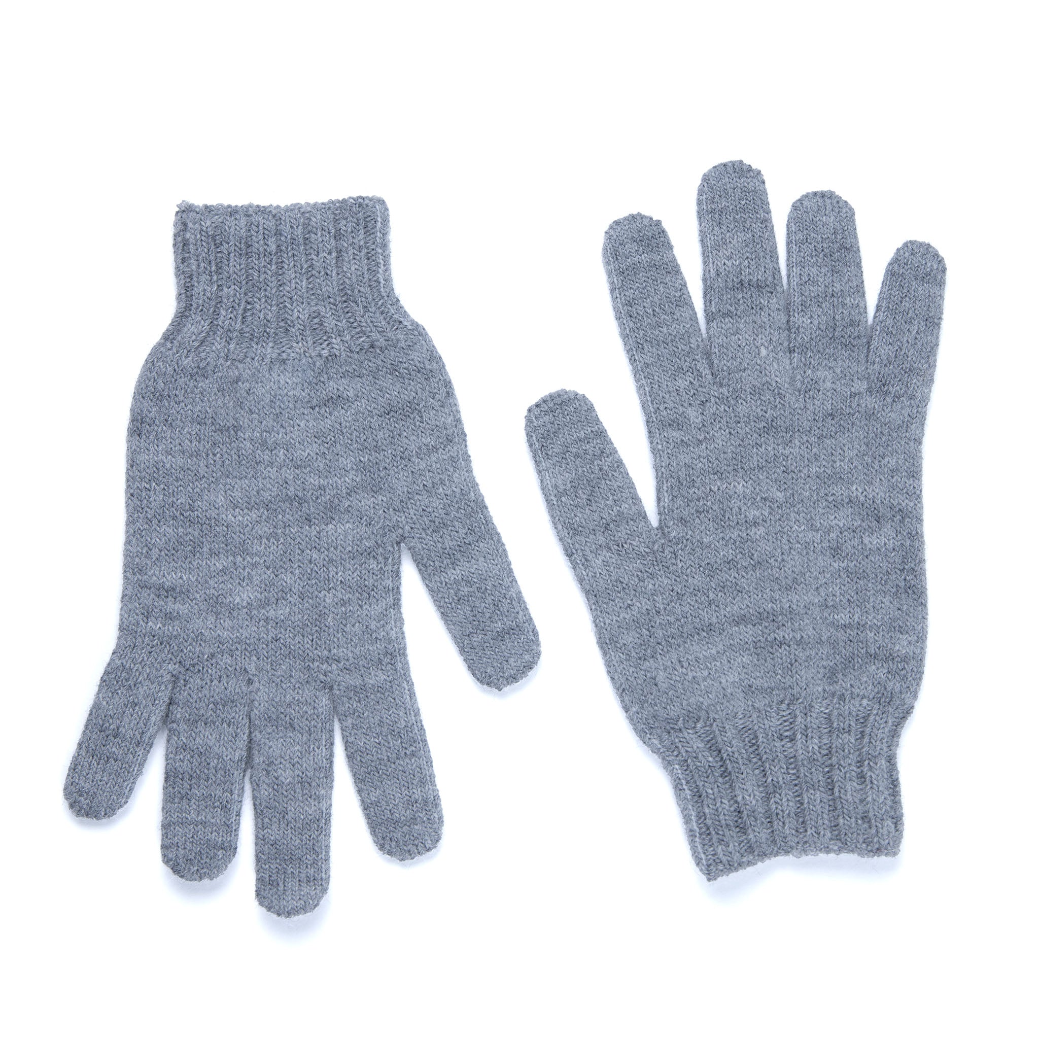Alpaka Handschuhe in hellgrau - sehr elastisch mit optimaler Passform, dank Drytex Anteil