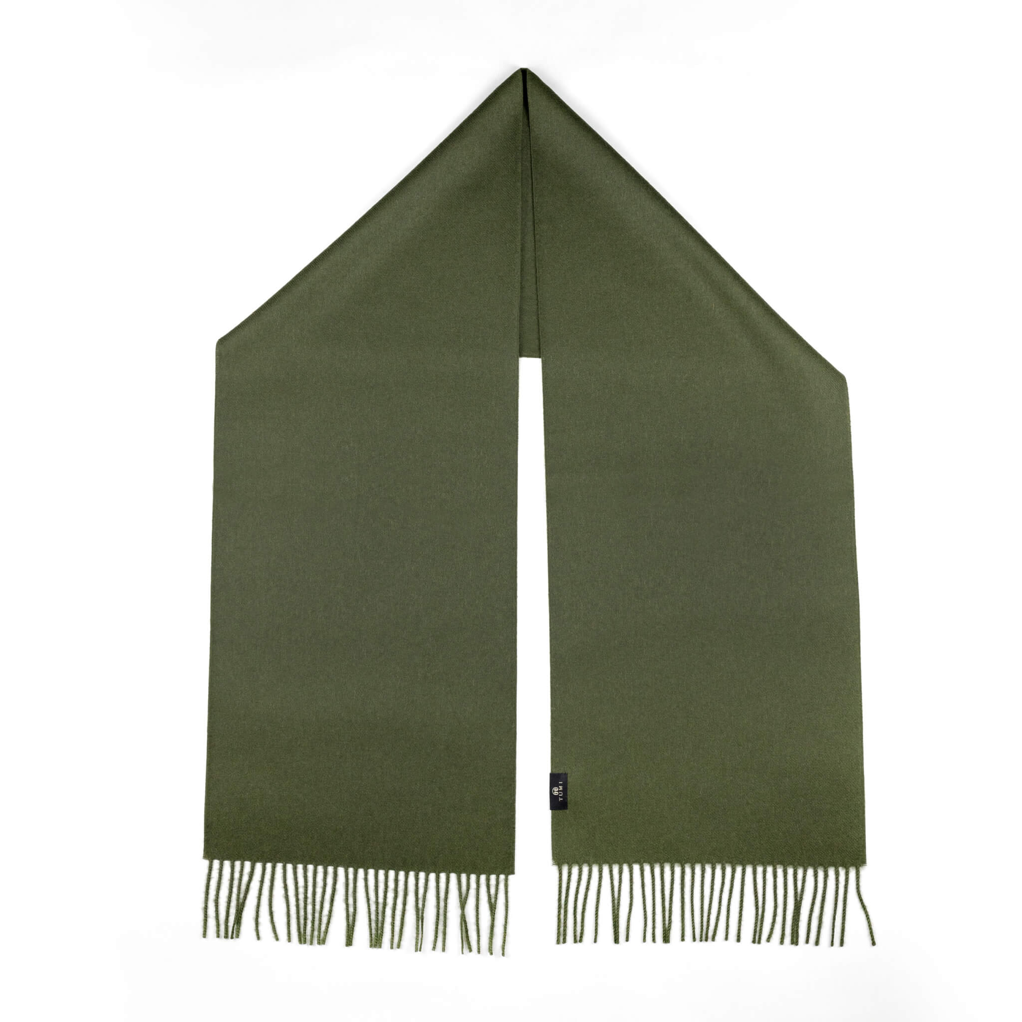 Eleganter Alpaka Schal für Damen und Herren von Alpakin in dunkelgrün