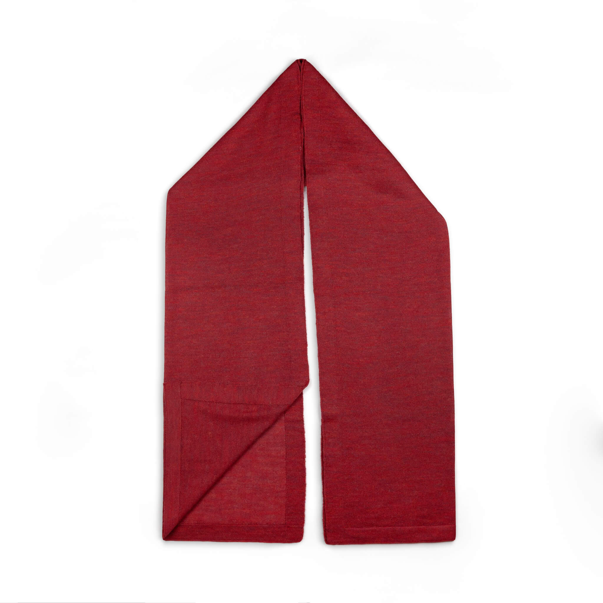 Alpaka Schal für Damen von Alpakin einfarbig in rot