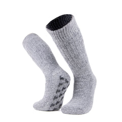 Graue Alpaka Stoppersocken mit Alpakas von Alpakin
