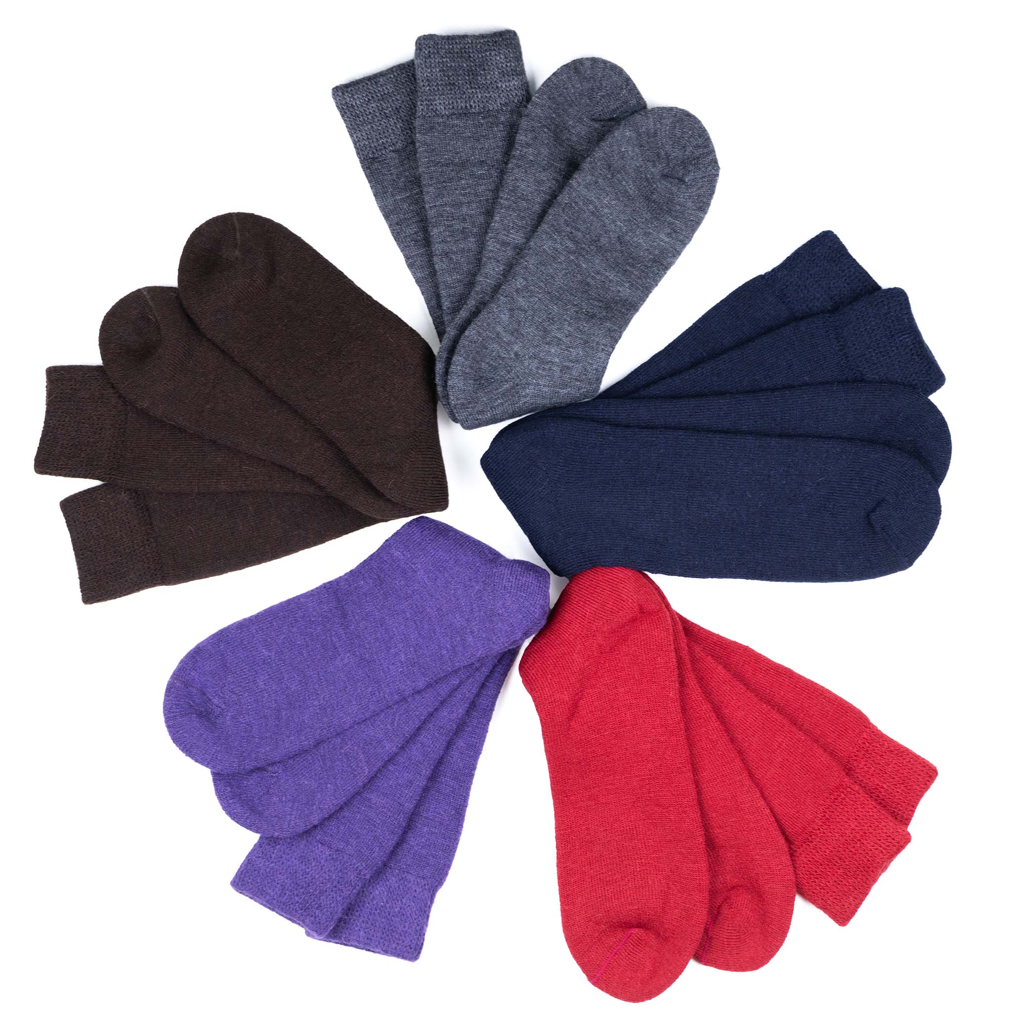 Warme Alpaka Wintersocken in verschiedenen Farben zur Auswahl