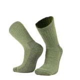 Atmungsaktive Alpaka Wollsocken in Farbe Olive von Alpakin