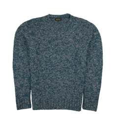 Warmer Alpaka Wollpullover Chikan für Herren - Farbvariante dunkeltürkis von Alpakin