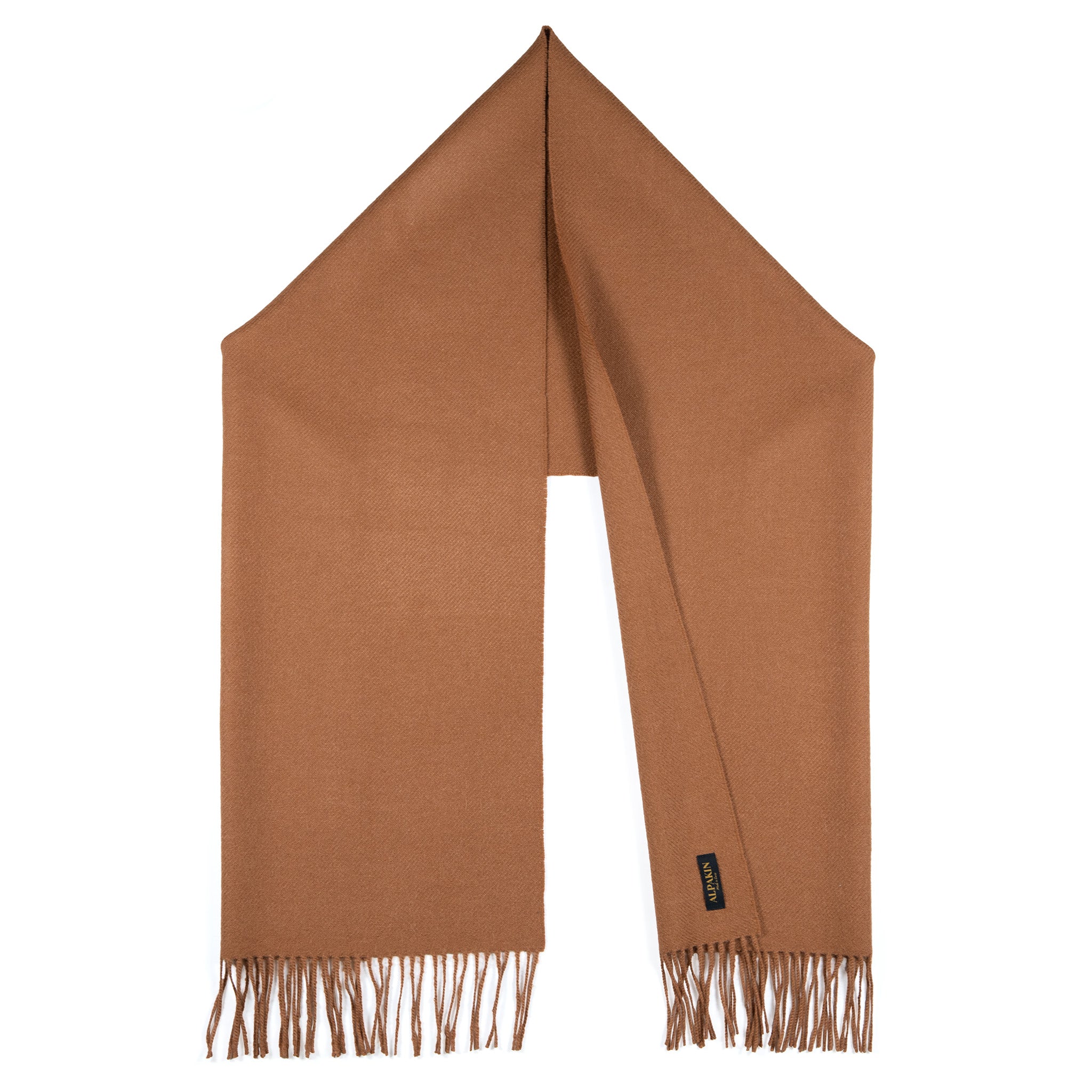 Alpaka Schal in Trendfarbe dunkelorange von Alpakin