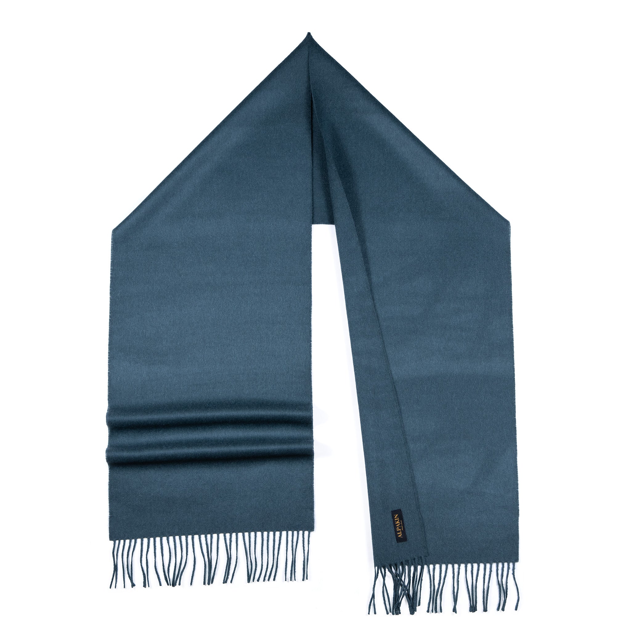 Alpaka Schal in elegantem dunkeltürkis von Alpakin