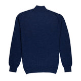 Katari Alpaka Troyer für Herren in dunkelblau von hinten