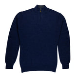 Katari Alpaka Troyer für Herren in dunkelblau von vorne