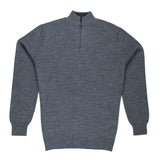 Dunkelgrauer Alpaka Troyer für Herren Katari von Alpakin von vorne