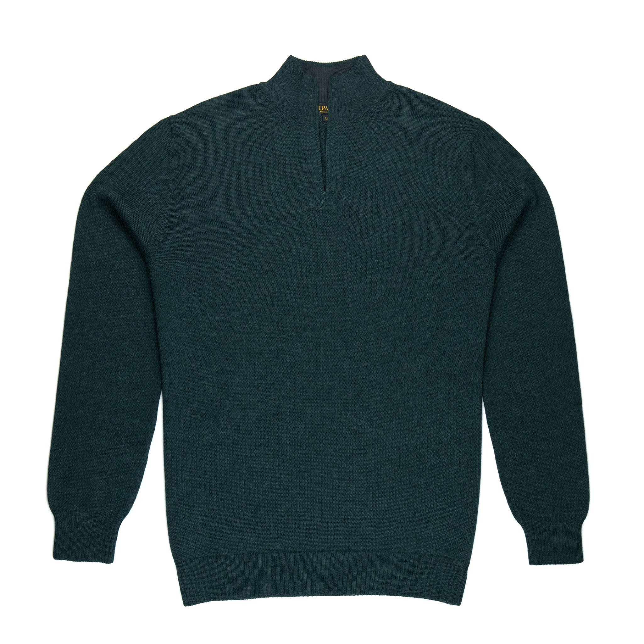 Dunkelgrüner Alpaka Troyer für Herren von Alpakin