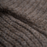 Alpakawolle Grobstrick Textil der Naturfarbe Alpaka Strickjacke für Damen in dunkelbraun, ohne chemische Färbung
