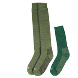 Thermo Kniestrümpfe im Größenvergleich zu den wärmsten Socken von Alpakin