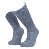 Extra dicke Alpaka Thermosocken in Naturfarbe hellgrau für Menschen, die unter kalten Füßen leiden