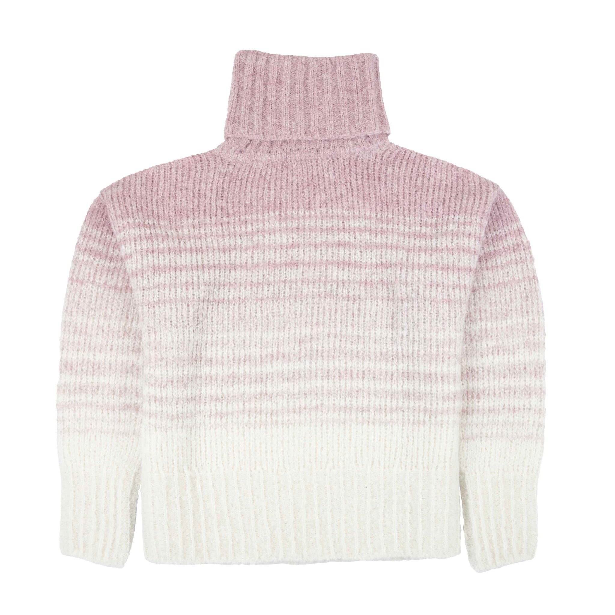 YANTA Alpaka Rollkragenpullover für Damen von Alpakin in rosa von hinten