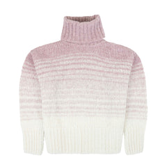 Warmer Alpaka Rollkragenpullover für Damen Yanta in Rosa von Alpakin - Frontalansicht